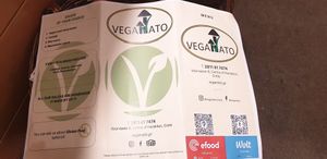 Menu at Veganato in Crete