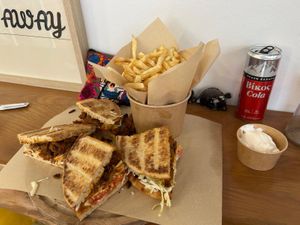 Soybased gyros  at Veganato in Crete