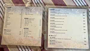 Menu - no longer a separate vegan menu   at Goan Corner in Karnataka