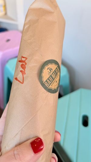 yummy banh mi, on the skinny side but long  at Bah Mi Ba in Fairfax