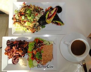 Nori wrap, and raw burger at Rabar in Arhus