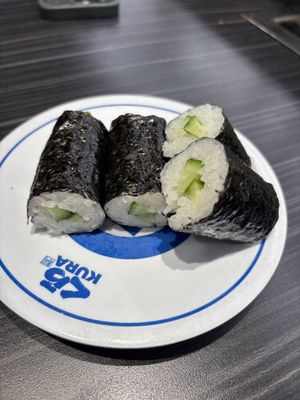 cucumber roll   at Kura in Orlando