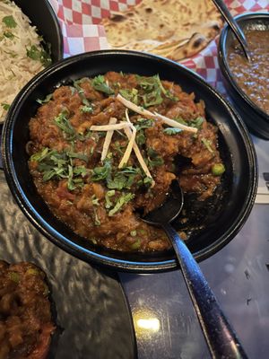 Baingan Bharta (eggplant curry)  at Delhi6 Indian Kitchen in Highland Village