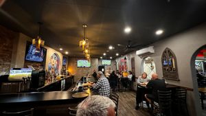 Bar area with sit down dinning at Chico's Tacos in Lake Havasu City