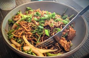 Yaki Saki noodles at Chow Yum Phat in Baton Rouge