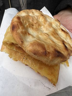 Focaccia con doppia cecina  at Pizzeria Da Nando in Pisa