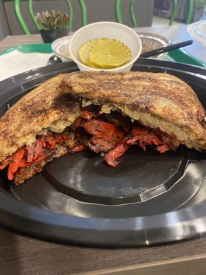 Rueben sandwich !  at Vegan Nova in Pontiac