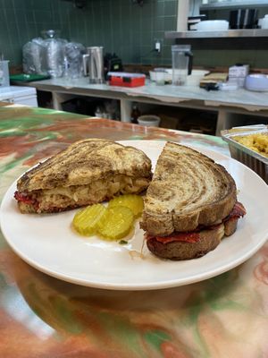 Reuben sandwich  at Vegan Nova in Pontiac