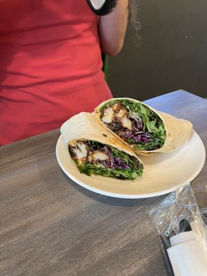 Buffalo cauliflower wrap  at Vegan Nova in Pontiac