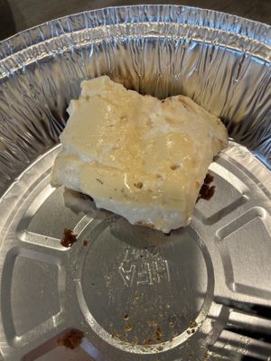 Cheesecake sample  at Vegan Nova in Pontiac
