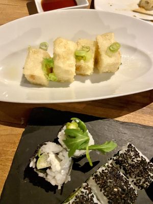 Fried silken tofuu  at Kaizen in Raunheim