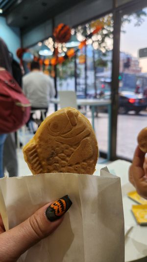 Taiyaki vegano at Dulces Rufiko in Santiago