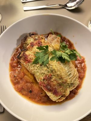 Wirsingroulade  at Abaton Bistro in Hamburg