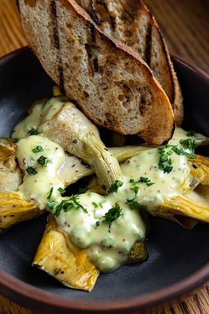 Roasted Artichoke Hearts at Coronet Restaurant in Tucson