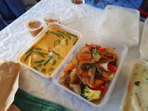 Panang Curry, Pad Kee Mao at Siam Station in Geelong