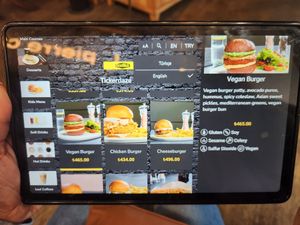 Vegan burger on menu at IST - Tickerdaze in Istanbul