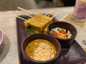 Tofu satay  at Nara Thai Cuisine in Pattaya
