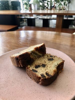 Choco banana bread  at New Earth Cafe in Dubai