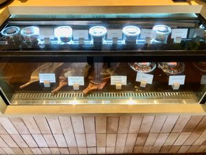 Desserts and bowls at New Earth Cafe in Dubai