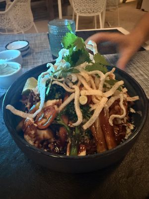 asian bowl   at Indigo in Providenciales