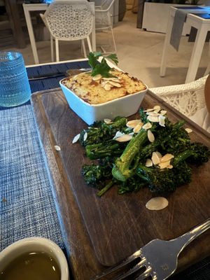 lentils & broccolini   at Indigo in Providenciales