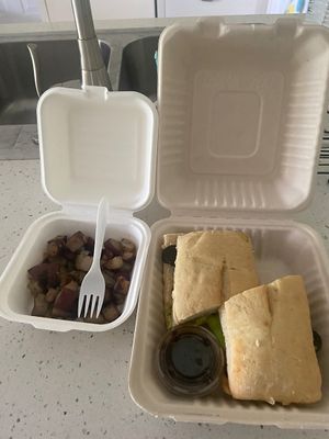 Veggie Panini w/potatoes!! 🙌🏿🙌🏿  at Shay Café & Lounge in Providenciales