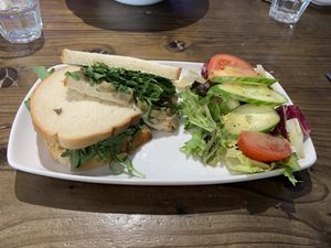 Roasted veg sandwich  at Explorer Cafe in Aviemore