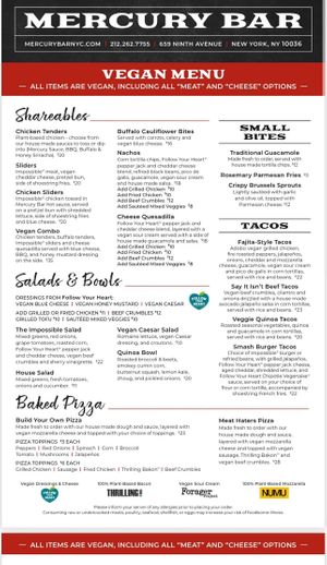   at Mercury Bar West in New York City