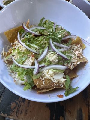 Chilaquiles #Veganuary at Selva Coffee Garden in Merida