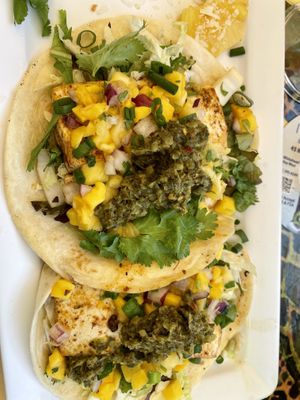 Blackened tofu tacos  at Kaya Island Eats in Key West