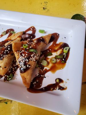 Veggie wontons at Kaya Island Eats in Key West
