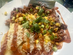 BBQ jackfruit lunch   at Kaya Island Eats in Key West