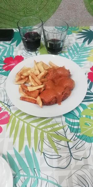 albondigas de avena en salsa con papas #Veganuary at Ananda in Tenerife