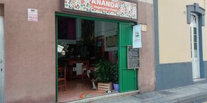 fachada del restaurante ananda vegetarian and vegan food #Veganuary at Ananda in Tenerife