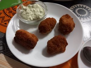Croquetas at Ananda in Tenerife