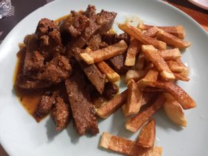 Estofado o escalope de seitán at Ananda in Tenerife