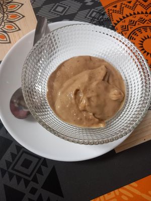 Postre de plátanos, higos y dátiles at Ananda in Tenerife