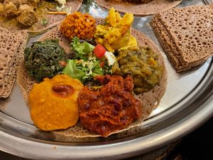 Vegan combo at Abyssinia-Ulm in Ulm
