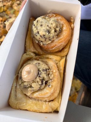 Cookie Dough rolls at Cinnamood in Berlin