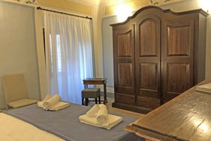 Suite Apartment Castello double bedroom at Albergo Diffuso Volterra in Volterra