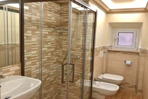 Suite Apartment Castello first bathroom at Albergo Diffuso Volterra in Volterra