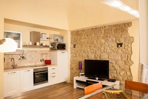 Minzoni Stay two-room apartment kitchen living room at Albergo Diffuso Volterra in Volterra