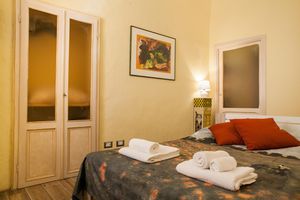 Minzoni Stay two-room apartment double bedroom at Albergo Diffuso Volterra in Volterra