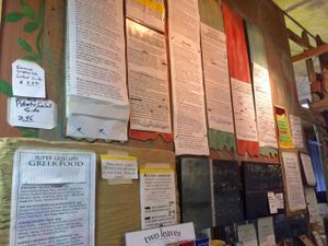 menu at Tribal Cafe in Los Angeles