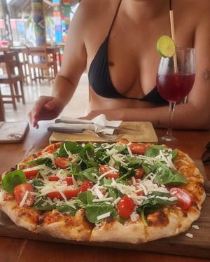   at Pizzeria La Pinsa in Holbox