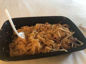 Pad Thai...sorry I was part way through before I thought of taking a picture 🤷🏾‍♂️ at Araya's Place in Bellevue