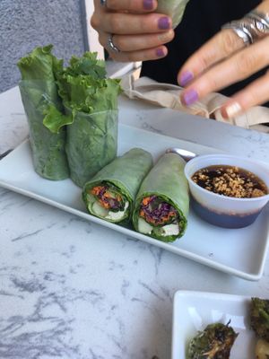 Fresh spring rolls at Araya's Place in Bellevue