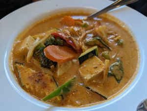 Red curry at Araya's Place in Bellevue
