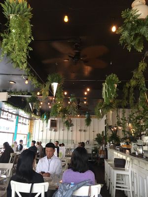 Inside the restaurant at Araya's Place in Bellevue