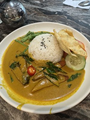 Fish curry rice  at Tian Yian Cafe 天苑 in Kuala Lumpur